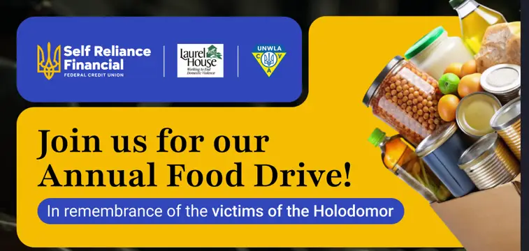 Join us for our Annual Food Drive! In remembrance of the victims of the Holodomor